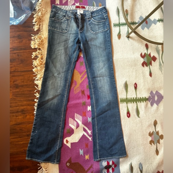 Ymi Jeans Denim - 1.8 by Ymi Jeans Vintage Flare Y2K Faded Blue Women's Jeans